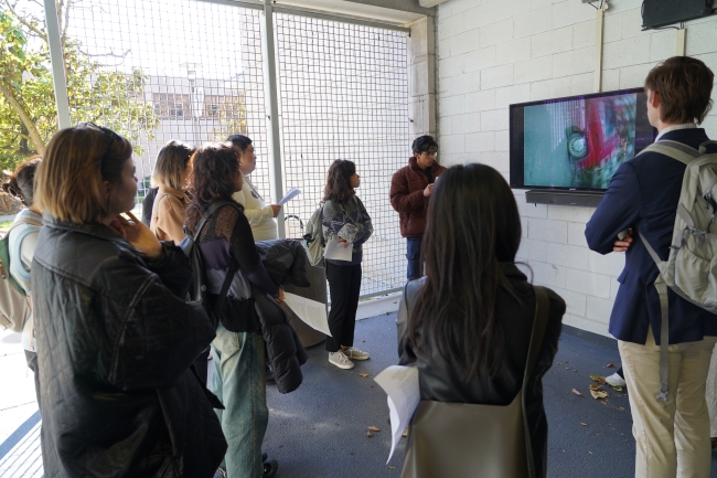Single-channel video Installation: Campus North Parking